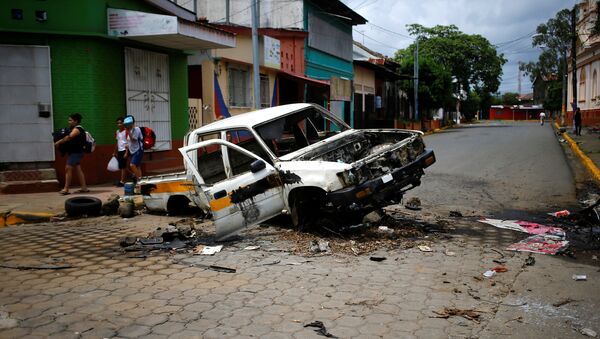 Protestas en Masaya, Nicaragua - Sputnik Mundo
