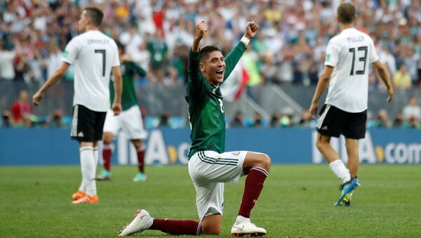 El partido entre México y Alemania - Sputnik Mundo