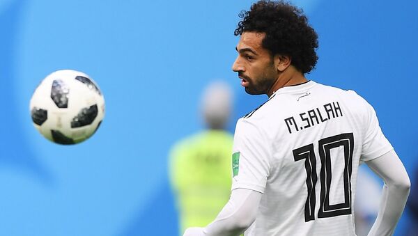 Mohamed Salah, el delantero del equipo egipcio - Sputnik Mundo