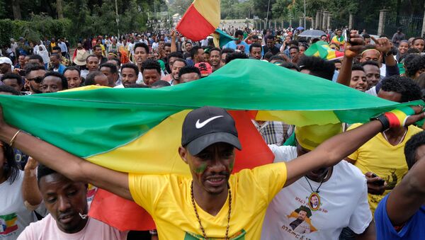 La manifestación en Etiopía - Sputnik Mundo