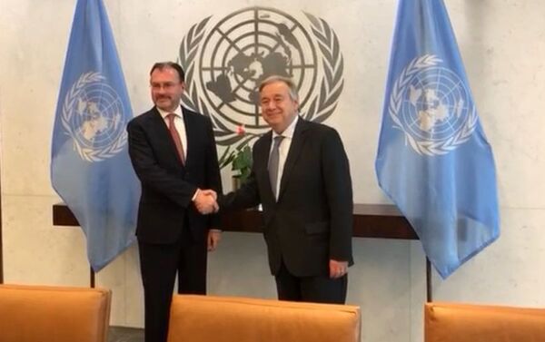 El Canciller Luis Videgaray se reunió con el Secretario General de la ONU Antonio Guterres - Sputnik Mundo