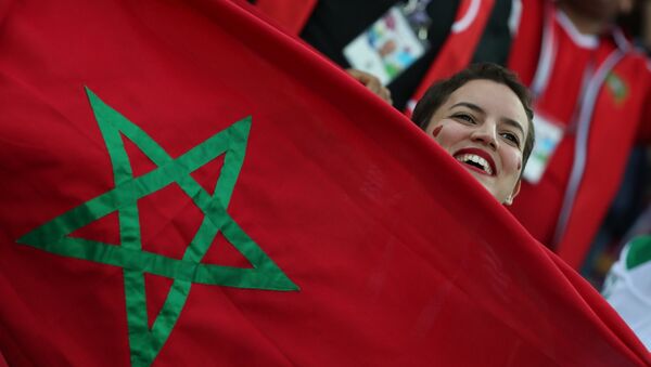 Una hincha de Marruecos - Sputnik Mundo