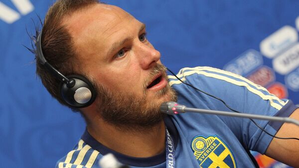 Andreas Granqvist, centrocampista de la selección sueca - Sputnik Mundo