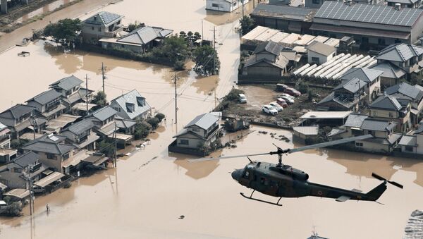 Las consecuencias de las inundaciones en Japón - Sputnik Mundo