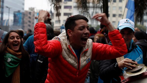 La multitudinaria protesta en Buenos Aires contra el FMI, en imágenes - Sputnik Mundo