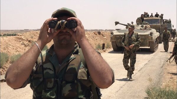 Los militares de Siria en la provincia de Deraa - Sputnik Mundo