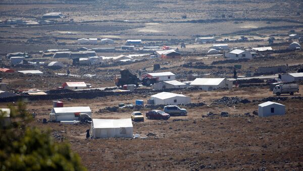 Un campo de refugiados en Siria (archivo) - Sputnik Mundo