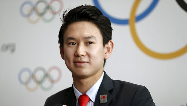Denís Ten, medallista olímpico de patinaje artístico kazajo - Sputnik Mundo