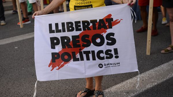 Los catalanes reclaman liberar a presos políticos - Sputnik Mundo