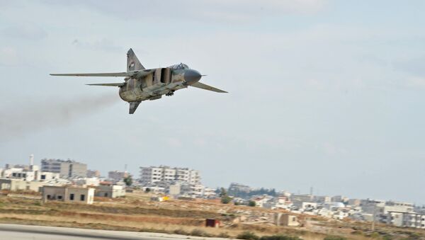 Un MiG-23 sirio - Sputnik Mundo
