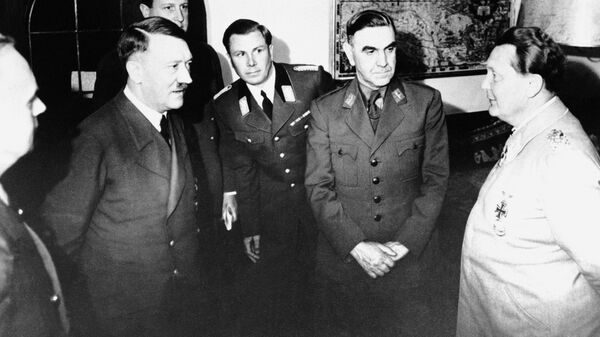Adolf Hitler recibe al líder del llamado Estado Independiente de Croacia, Ante Pavelic, en Alemania, 6 de junio de 1941 - Sputnik Mundo