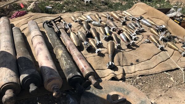 Almacen de municiones en Siria (archivo) - Sputnik Mundo