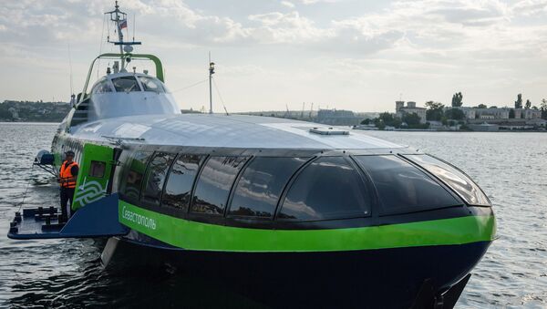 El buque de pasajeros de la nueva generación de Rusia, denominado Kometa 120M - Sputnik Mundo