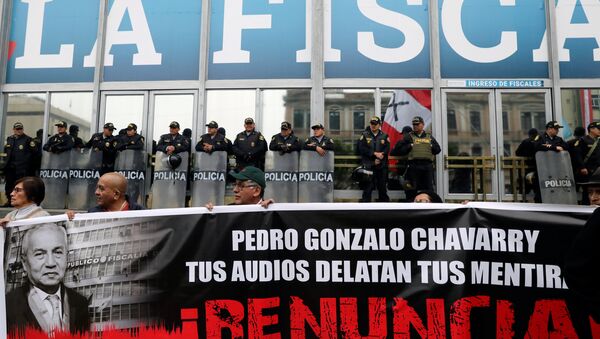 Protestas en  Lima contra corrupción - Sputnik Mundo