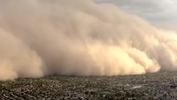 Una terrorífica tormenta de polvo azota la ciudad estadounidense de Phoenix - Sputnik Mundo