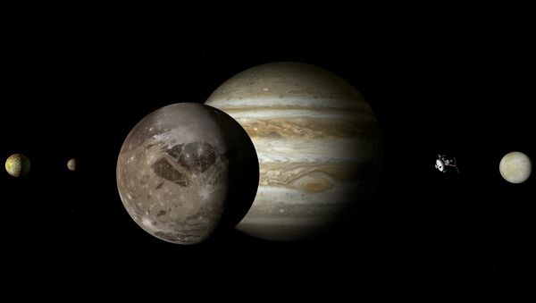 Ganimedes, el satélite natural más grande de Júpiter y de todo el sistema solar - Sputnik Mundo