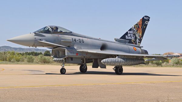 Eurofighter EF2000 Typhoon del Ejército del Aire de España (archivo) - Sputnik Mundo