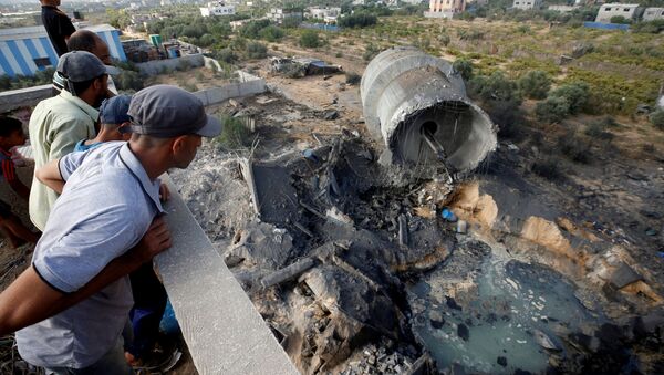 Consecuencias de los bombardeos israelíes en la Franja de Gaza - Sputnik Mundo