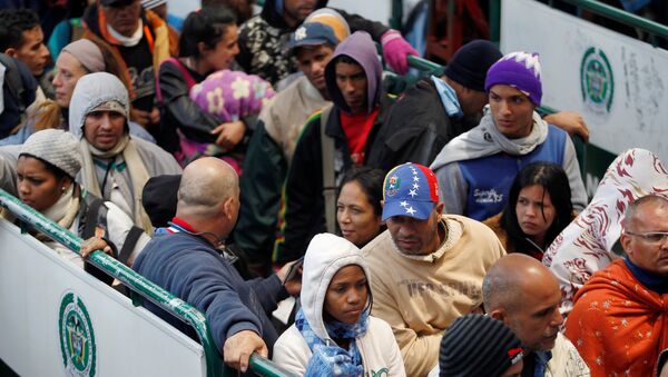 Migrantes venezolanos en Ecuador (Archivo) - Sputnik Mundo