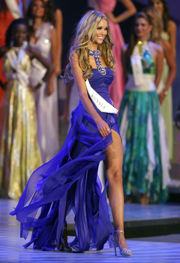 La representante de Rusia, Ksenia Sujínova, ganadora del título Miss Mundo 2008 - Sputnik Mundo