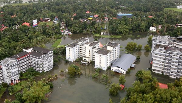 Inundaciones en Kerala, la India - Sputnik Mundo