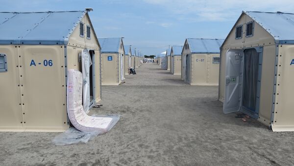 Casetas del campo de refugiados Rondon I en Boa Vista  - Sputnik Mundo