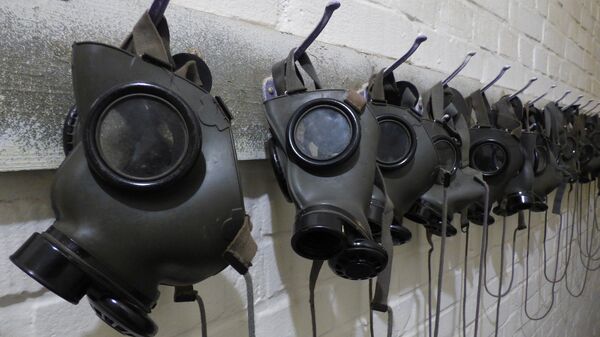 Máscaras de gas (imagen referencial) - Sputnik Mundo