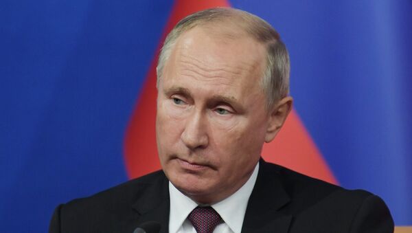 Vladímir Putin, presidente de Rusia, en la cumbre de Teherán - Sputnik Mundo