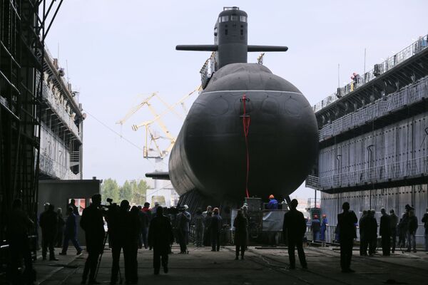 La botadura del submarino diésel-eléctrico Kronshtadt en San Petersburgo. - Sputnik Mundo