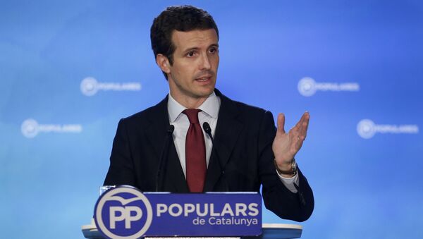 Pablo Casado, el presidente del PP - Sputnik Mundo