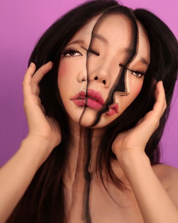 Esta artista surcoreana convierte su cuerpo en una ilusión óptica - Sputnik Mundo