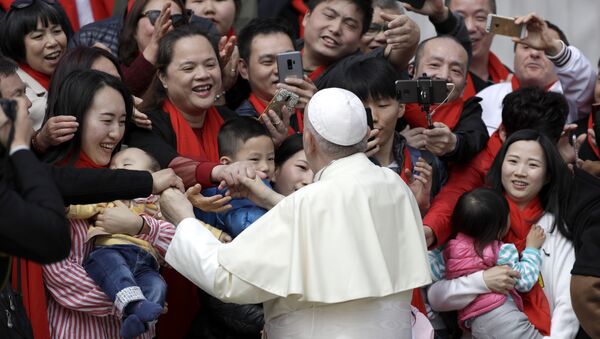 El papa Francisco en China - Sputnik Mundo