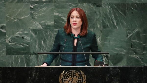 María Fernanda Espinosa, presidenta de la Asamblea General de la Organización de las Naciones Unidas - Sputnik Mundo