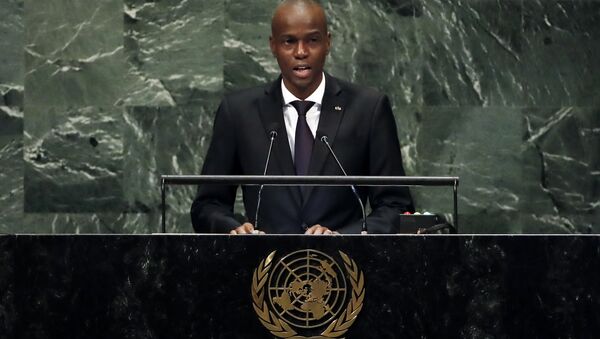 Jovenel Moise, presidente de Haití en la Asamblea General de la ONU - Sputnik Mundo