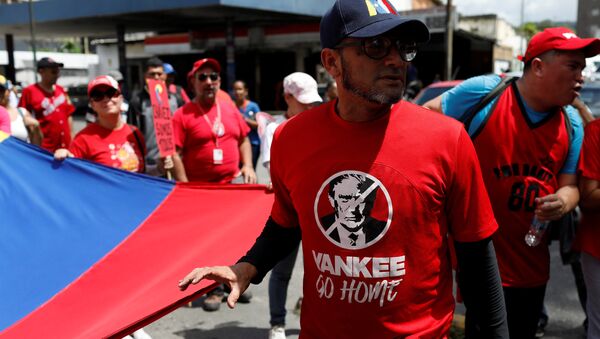 Marcha de oficialistas en Venezuela - Sputnik Mundo