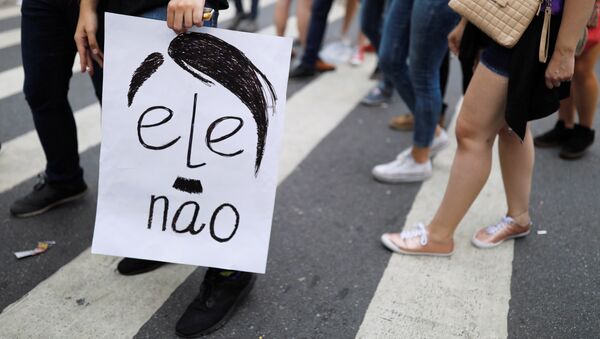 Protesta contra Bolsonaro en Brasil - Sputnik Mundo