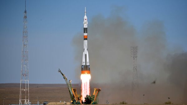 El lanzamiento del Soyuz MS-10 (archivo) - Sputnik Mundo