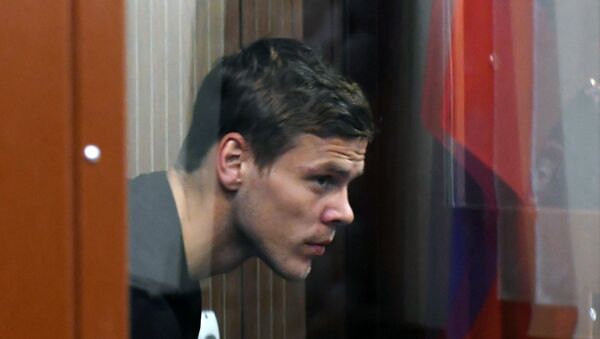 Alexandr Kokorin, futbolista ruso, en el tribunal Tverskói de Moscú - Sputnik Mundo