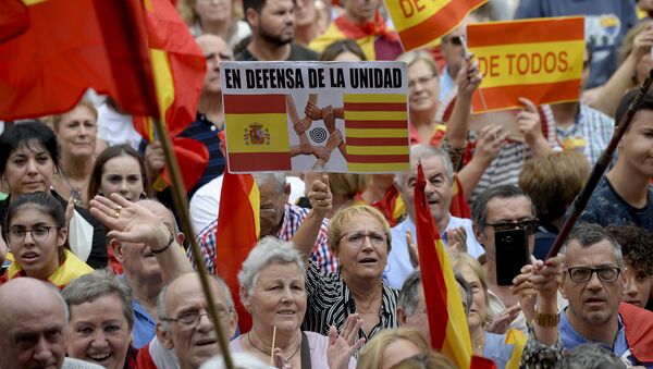 Los españoles reclaman la unidad de España - Sputnik Mundo