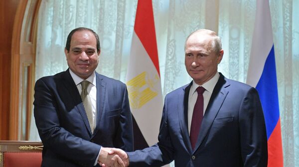 Presidente de Egipto, Abdelfatah Sisi, y presidente de Rusia, Vladímir Putin - Sputnik Mundo
