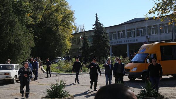 Centro de formación profesional de la ciudad rusa de Kerch donde se produjo una explosión - Sputnik Mundo