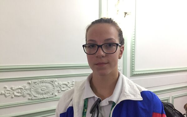 Daria Vaskina, integrante del equipo juvenil de natacion de Rusia - Sputnik Mundo