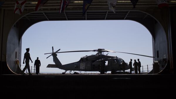 Helicóptero Sikorsky MH-60 Seahawk de la Marina de Guerra de EEUU (archivo) - Sputnik Mundo