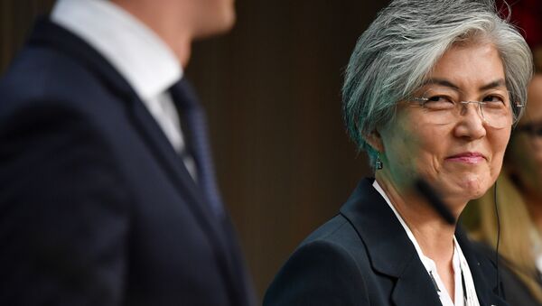 Kang Kyung-wha, ministra de Exteriores de Corea del Sur, en la 12 cumbre Asia-Europa (ASEM) en Bruselas - Sputnik Mundo