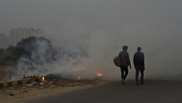 El humo en las calles de la India - Sputnik Mundo