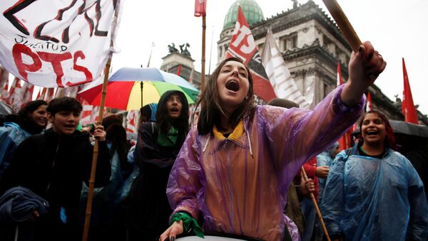 Protestas en Buenos Aires - Sputnik Mundo