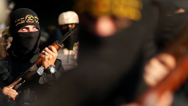 Milicianos del movimiento palestino Yihad Islámica - Sputnik Mundo