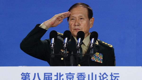 Wei Fenghe, ministro de Defensa chino, en la ceremonia de la inauguración del Foro Xiangshan en Pekín - Sputnik Mundo