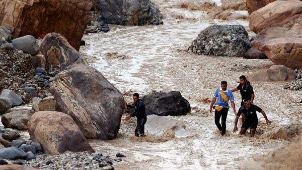 Inundación en Jordania - Sputnik Mundo