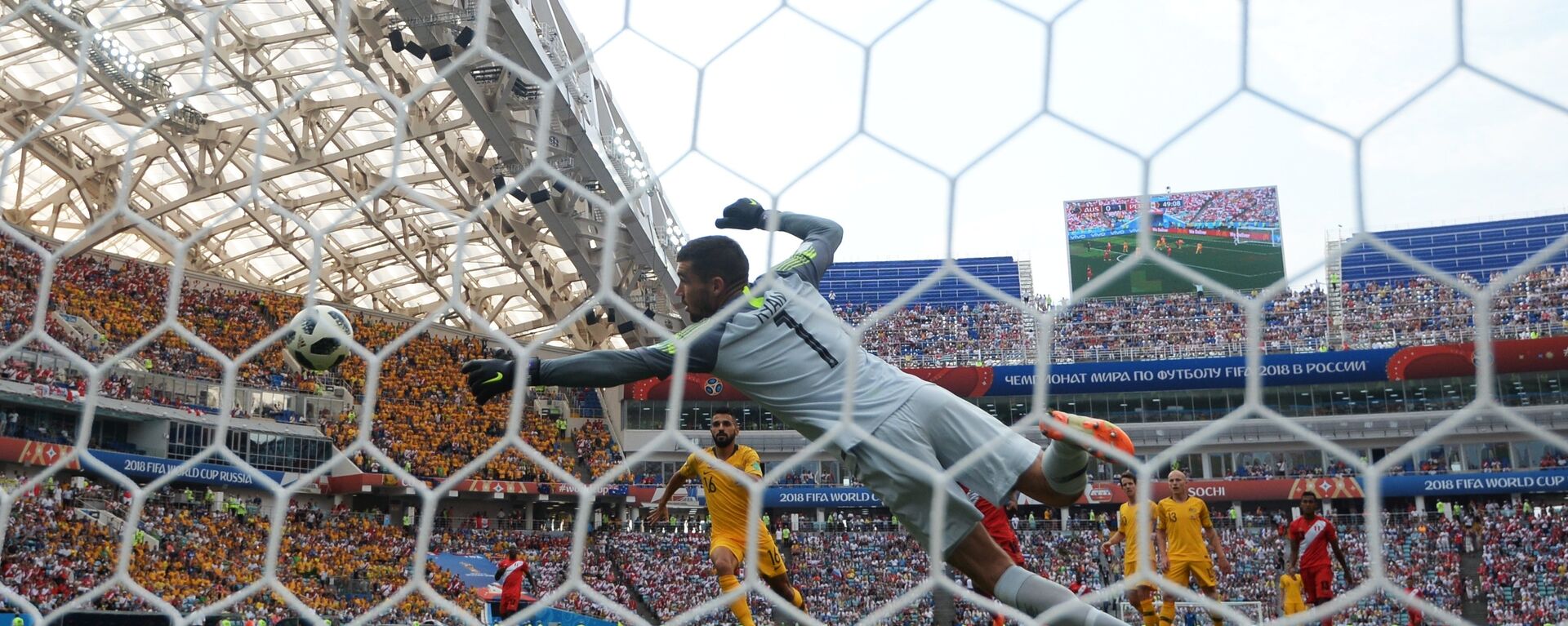 Gol de Paolo Guerrero en el partido de Australia vs Perú durante el Mundial de Rusia 2018 (haz clic para ver) - Sputnik Mundo, 1920, 09.06.2022